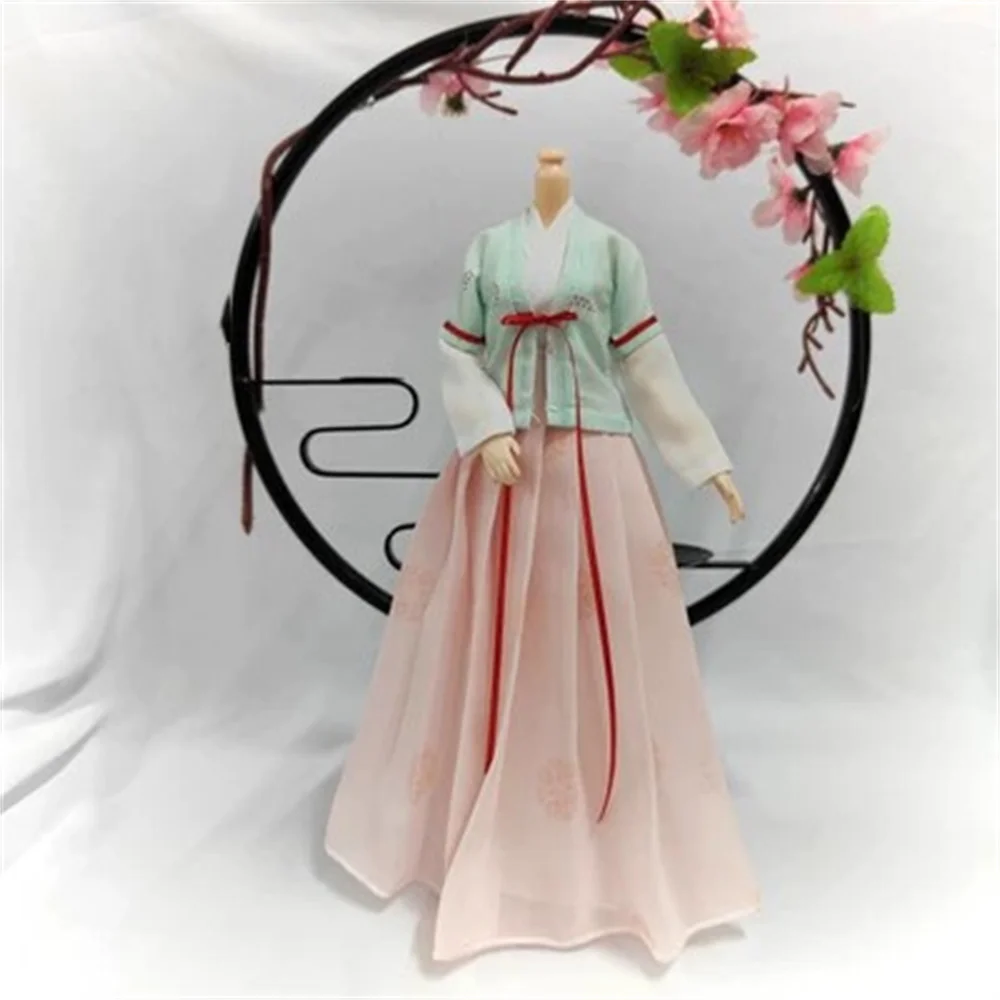 

Customize Long Dress 1/6 Female Tradition Hanfu Long Dress Chinese Ancient Shirt Clothing Suit for 12inch Action Figure Toys