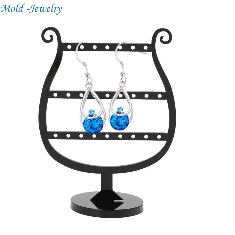 

69HB 2 In 1 Earrings Studs 25 Hole Showcase Display Stand Holder Acrylic Jewellery
