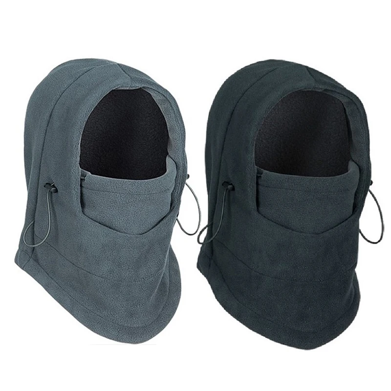 Neue Wasserdichte Thermische Fleece Balaclava Hut Mit Kapuze Hals Wärmer Wandern Schals Hüte Mode Warme Kappe Winter Männer Frauen Hüte