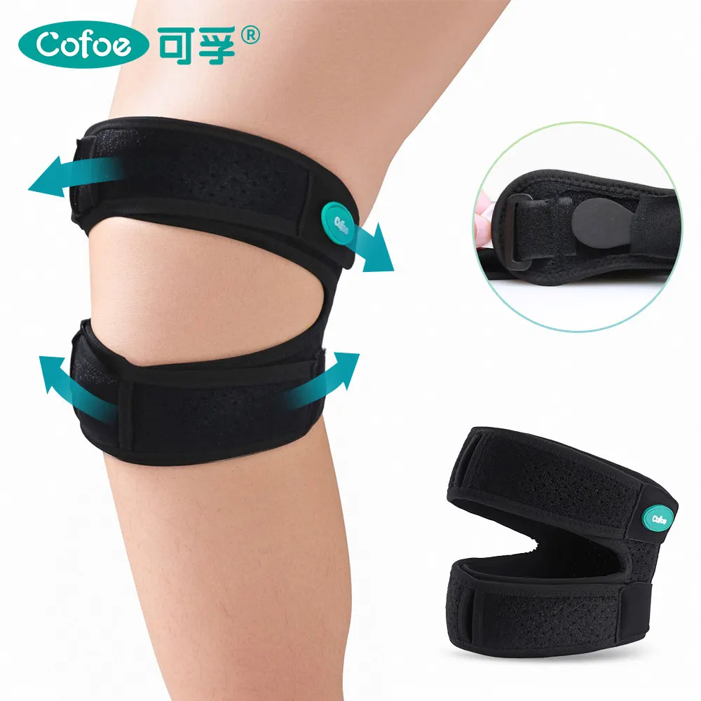 

Cofoe 1PCS Adjustable Patella Knee Strap Knee Brace Support for Running Arthritis Jumper Tennis Basketball Knee Pain Relief