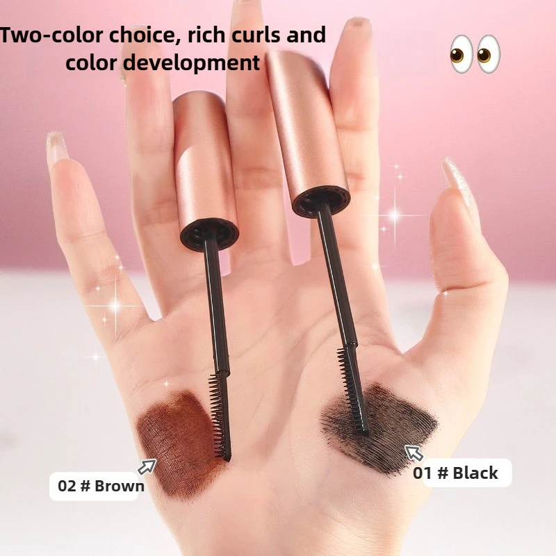 แปรงมาสคาร่าแบบหวีซี่ถี่ 1 ชิ้น ผลิตภัณฑ์แต่งตาที่จำเป็นสำหรับการดัดขนตาให้งอนยาวอย่างเป็นธรรมชาติ กันน้ำ หัวแปรงเล็กเพรียวบาง