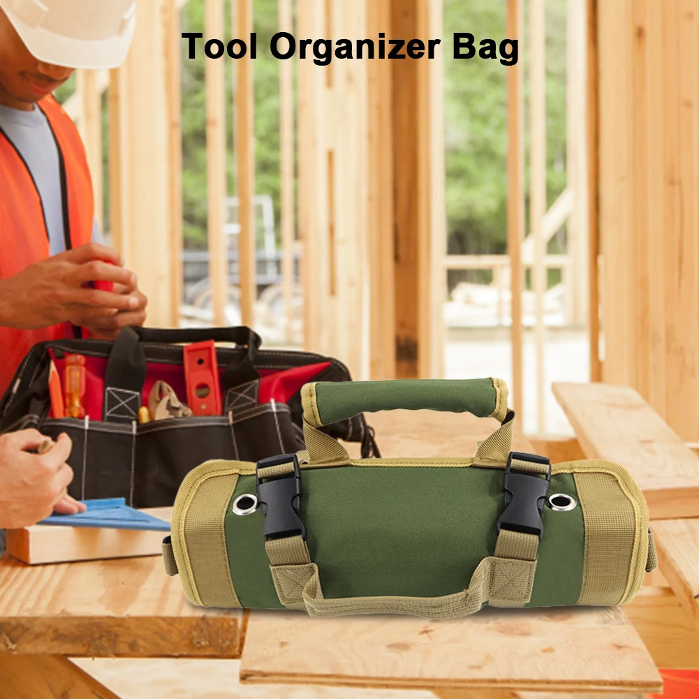 Borsa per attrezzi multiuso con tasche multiple Organizzatore arrotolabile salvaspazio per meccanici, elettricisti e appassionati di veicoli