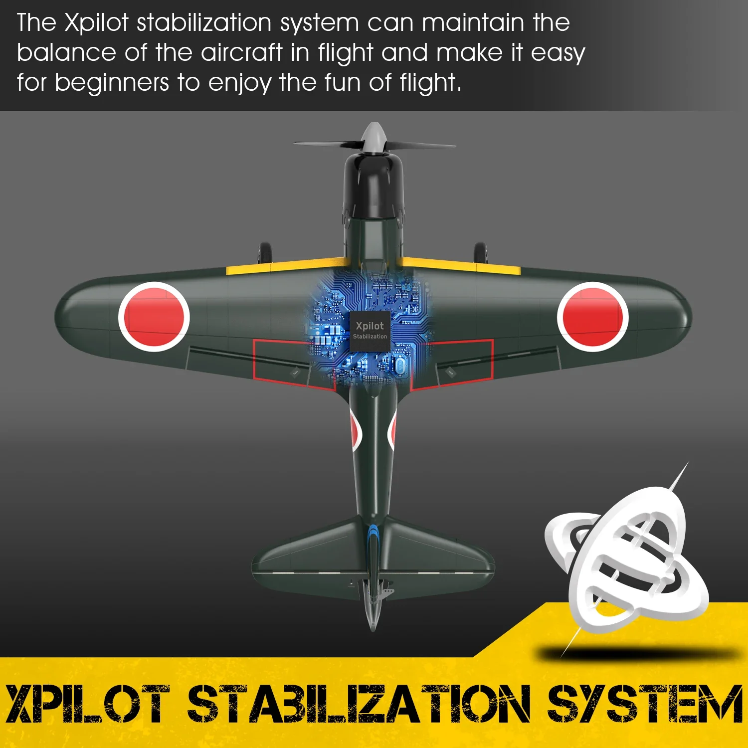 Aviões de Controle Remoto, Epp Wingspan, 4 Canais Stunt, RC Fighter, Presente das Crianças, Novo, 2.4g, 4ch, 761-15