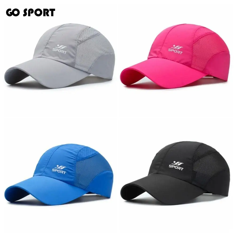 Quick Drying Fabric Sports Hats Sun Protection Adjustable Men's Sun Hats Daily Life Casual Baseball Net Caps Spring Summer