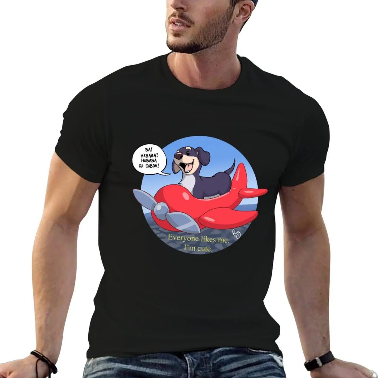 

Dog of Wisdom T-Shirt essential t shirt t shirt man casual cotton t shirts man 100% T-shirt