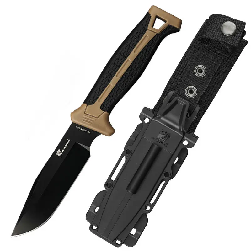 

Hx Outdoors D2 Survival Knife Camping Knives,Hunting Utility Knife 60Hrc Blade With Abs Sheath Edc Tool Dropshipping