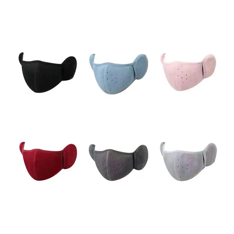 1pcs Coldproof Mask Winter Fleece Windproof Warm Earmuffs For Women Men Cycling Breathable Mask Universal Mask Riding Ear Muff