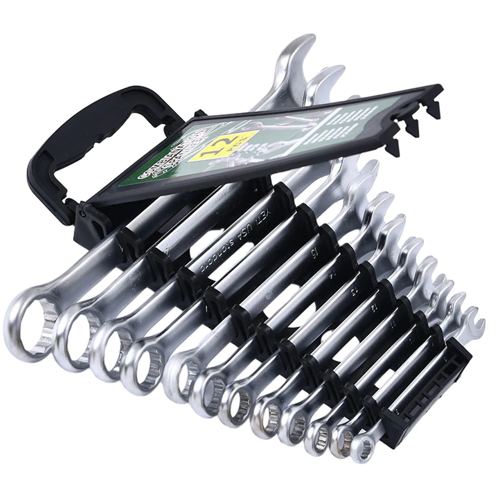 6PCS / 12PCS Multifunction Adjustable Wrench Set 180 Degree Adjustable Open End Wrench Auto Repair Hand Tools