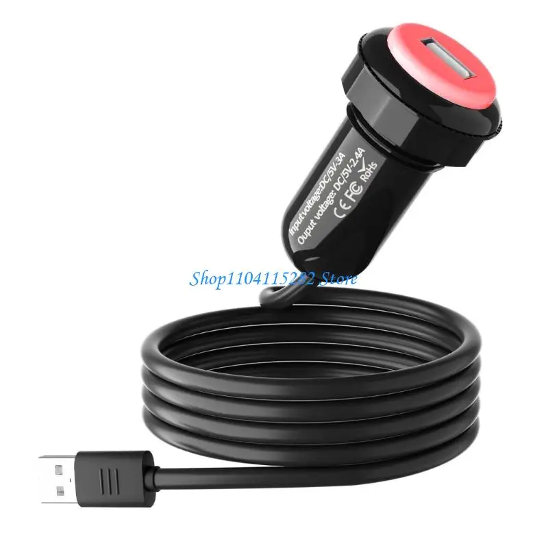 

A2BF Car Intelligent USB Port Power Outlet Charging Adapter with Full Warning and Twist Lock Design for Automotive Use