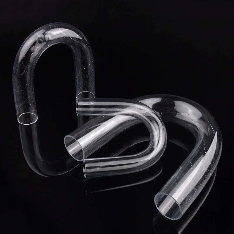 Aquarium Water Inlet Outlet Connector Filter Tank Bucket Water Changing Transparent Fittings U-shaped Acrylic Tube Bent Pipe