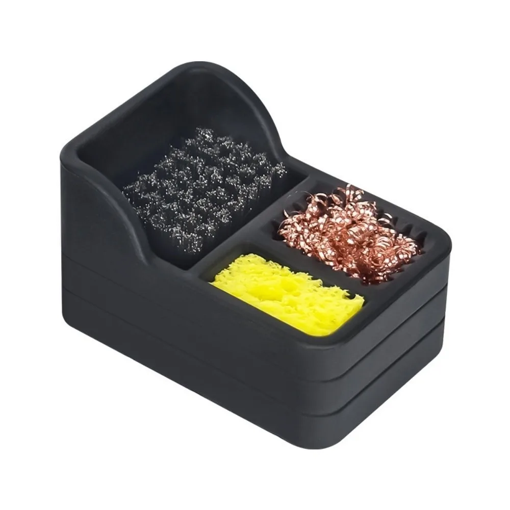 

Silicone Soldering Iron Tip Cleaner Copper Steel Tin Slag Cleaning Kit 3 Clean Modes Sponge Tin Slag Remove Tool School Labs