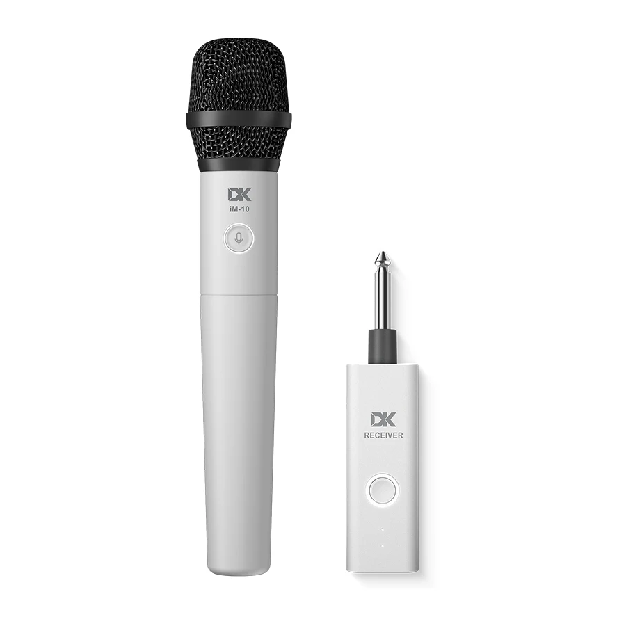 DK Wireless Microphone System iM-10 Dual Channel High Fidelity Sound Quality Moving Coil Microphone Lasting Duration