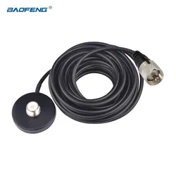 SO239 Mount Magnetic Base Adapter PL259 Antenna Connector for Yaesu Vertex Kenwood TYT HYT Car Mobile Walkie Talkie Accessories