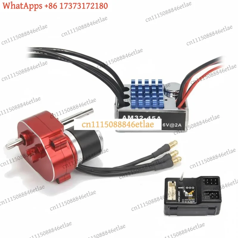 k3 RC Car Brushless Motor Combo 45A ESC 21g Servo Metal Fabric Set for 1/16 Scale Crawler Upgrade Parts