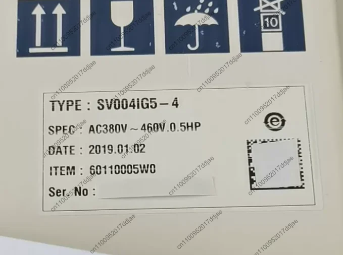 Brand new inverter sv004ig5-4, main unit, power 0.4kw (input: 3-phase 380v/ output: 3-phase 0~380v)