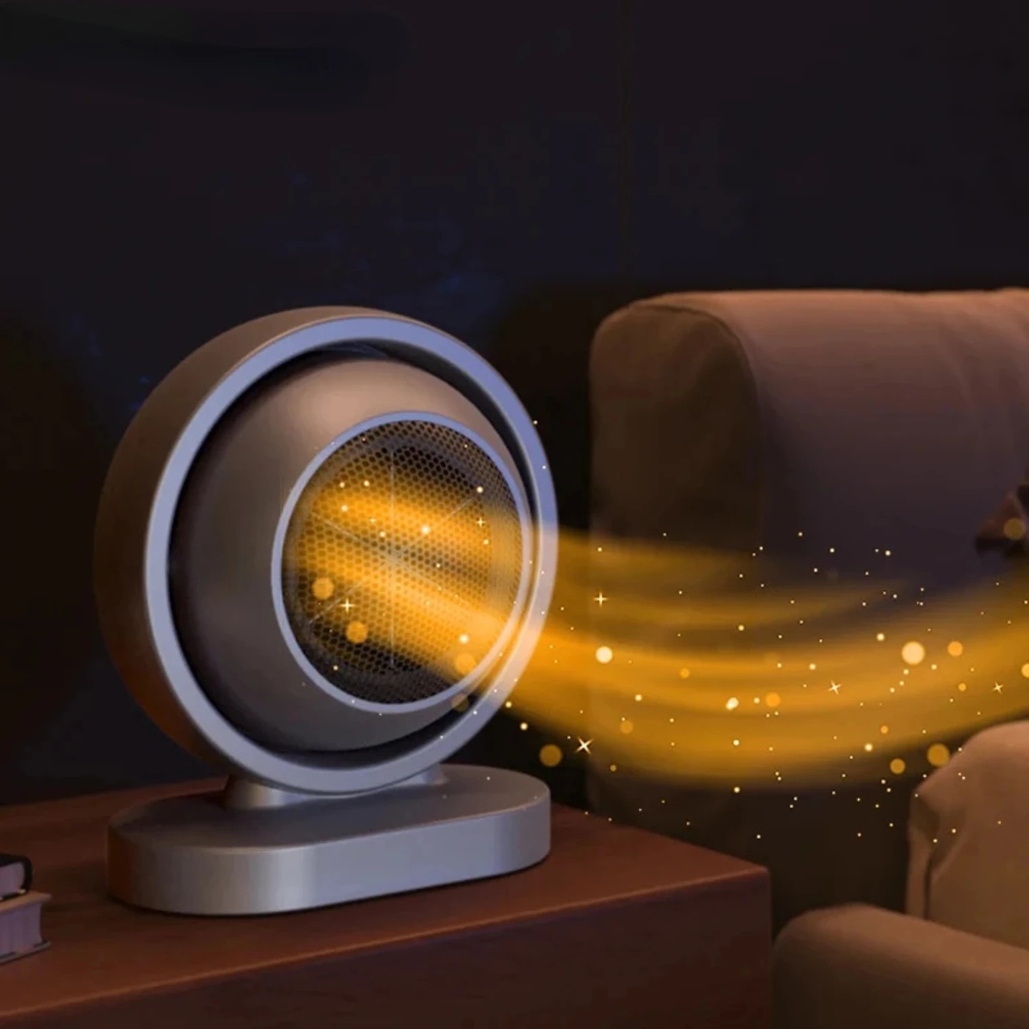 

Компактный и эффективный мини-настольный вентилятор: обеспечивающий уютное зимнее тепло и комфорт с помощью нагревателя печи с низким потреблением и горячим воздухом.