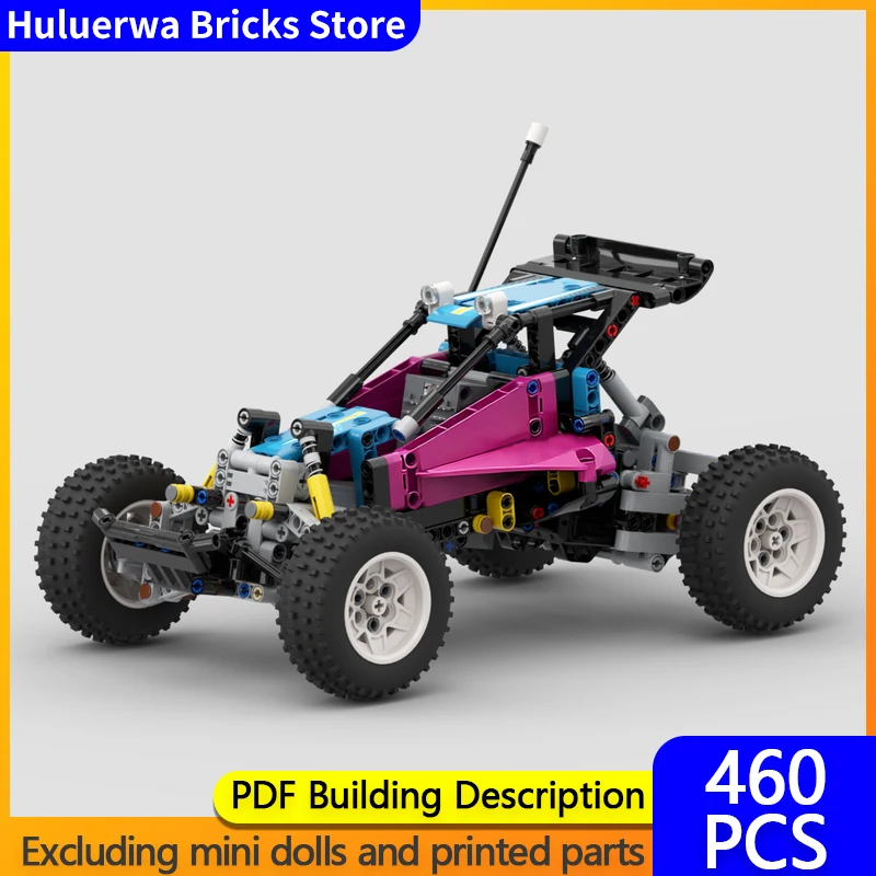 

Модель скоростного гоночного автомобиля MOC, строительные кирпичи, внедорожник, модульная технология, детские праздничные подарки, сборка игрушек, костюм