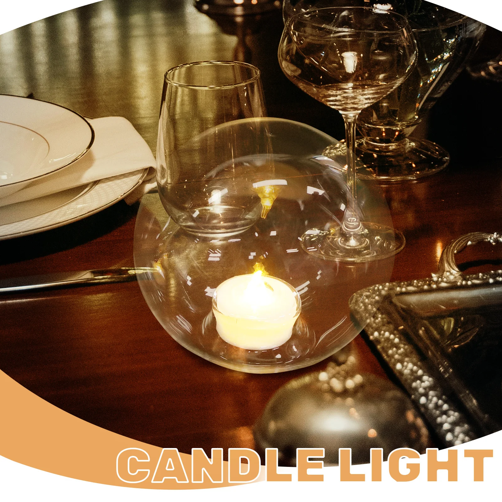 

3pcs Electronic Holders Led Flameless Candles Operated Lights For Wedding Party Table Centerpiece