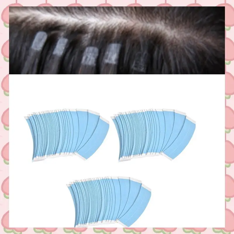

N18R 108Pc/Lot Fixed Hair Double Tape Wig Adhesive Extended Hair Strip Waterproof For Toupee Lace Wig Film With Slitting Line