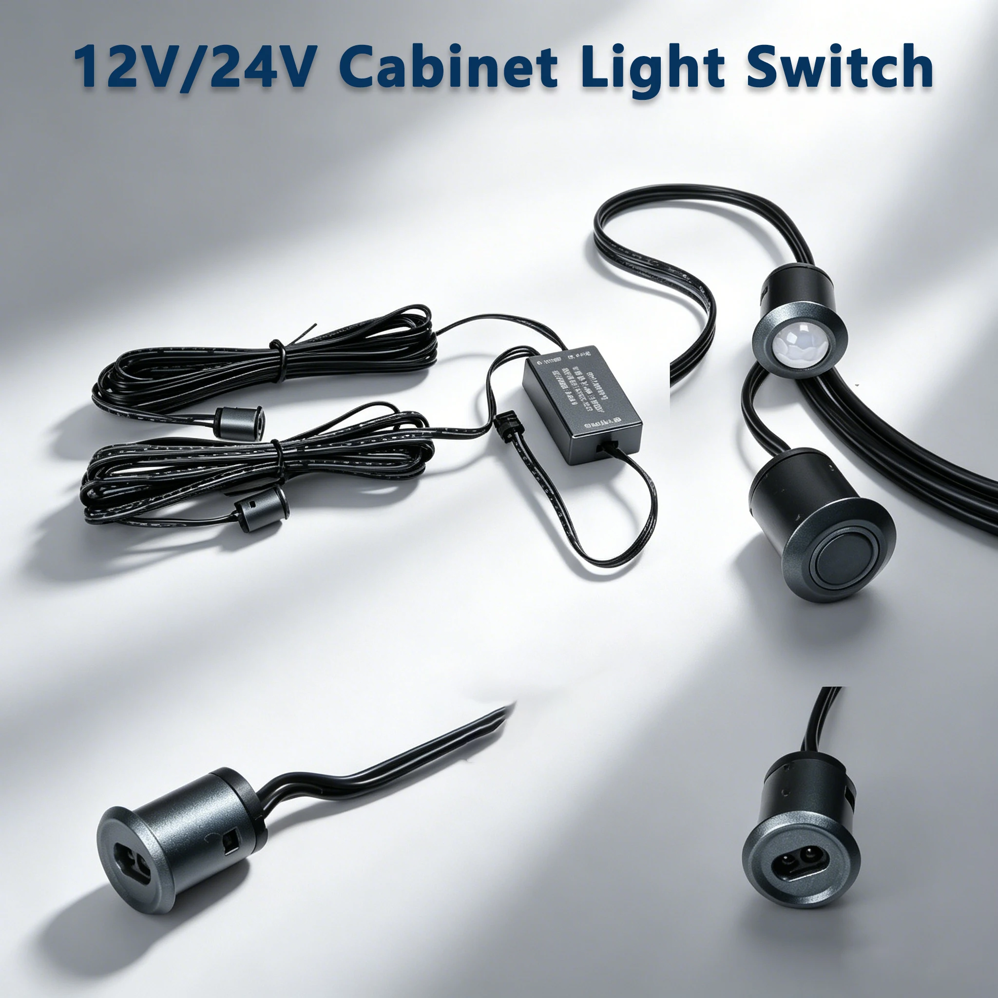 12V24V DC Wardrobe Cabinet Closet Light Sensor Switch Intelligent Human Touch Dimming Hand Sweep Door Control Sensor