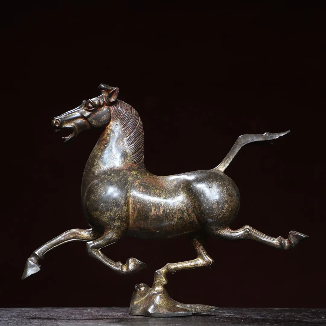Brass Horse Treading Swallow Zodiac Horse Home Living Room Office Decoration Crafts