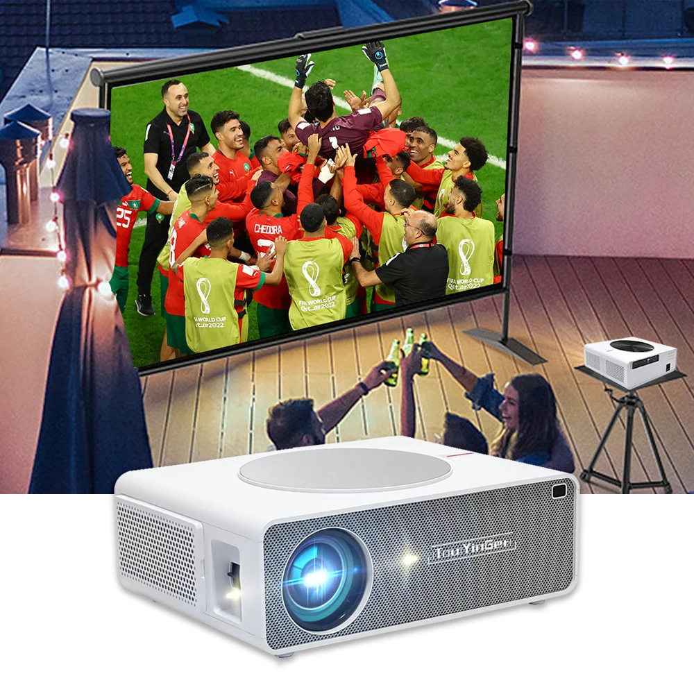 

Touyinger Q10W 4K Projector Smart Home Theater Soporte Para Proyector De Techo Projecteur Led Ceiling Projector Mount