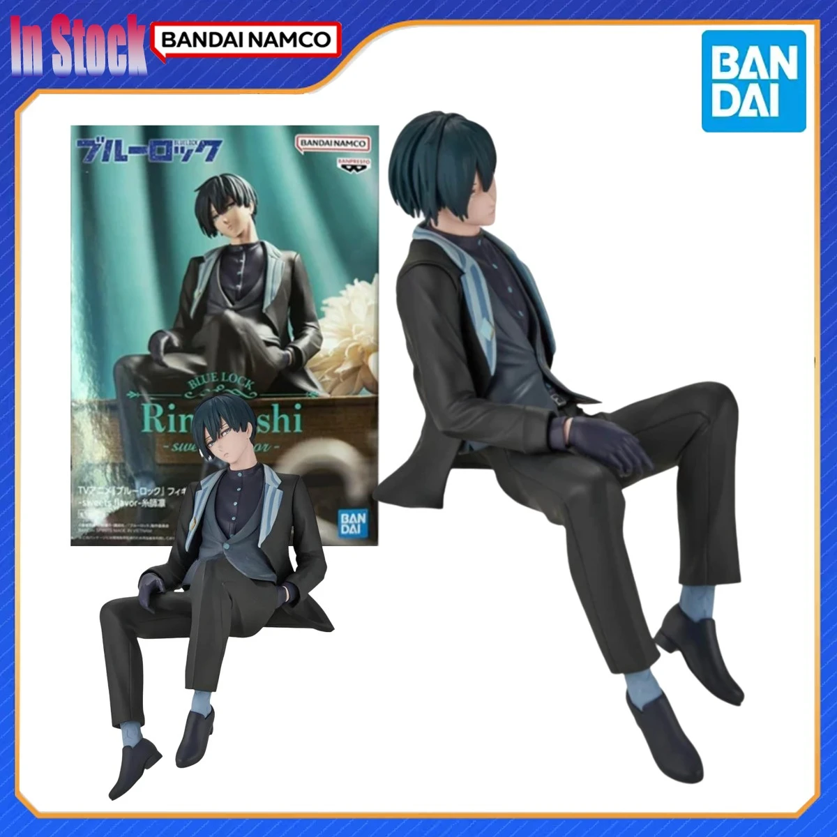 

Подлинная Bandai Original BANPRESTO Blue Lock Sweets Flavor 13 см Rin Itoshi, наборы моделей экшн-фигурок, детский подарок, подлинная модель аниме