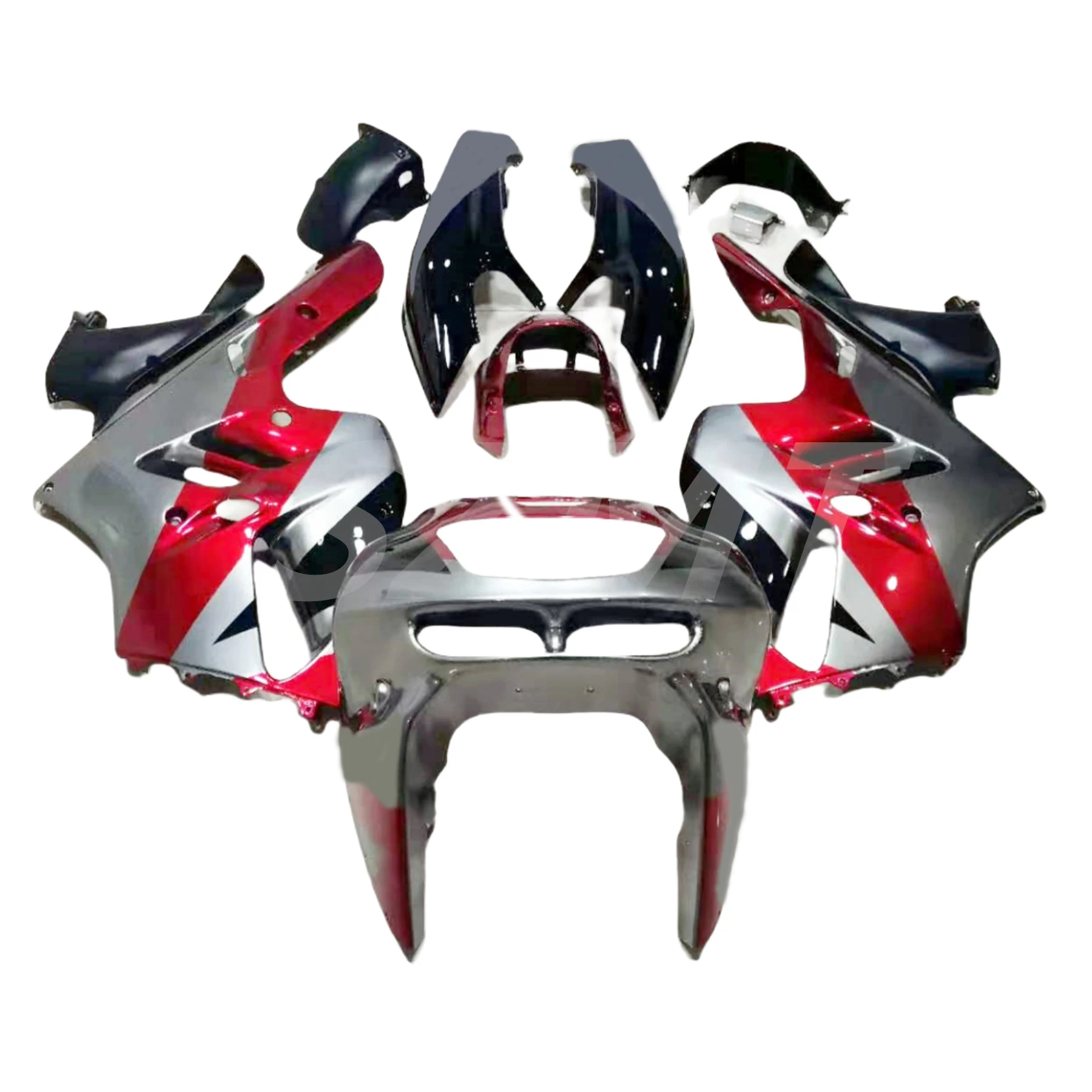 

Motorcycle Fairings Kit For KAWASAKI Ninja ZX-9R 1994 1995 1996 1997 ZX9R ZX 9R 94 95 96 97 ABS Red Silver Bodywork Set