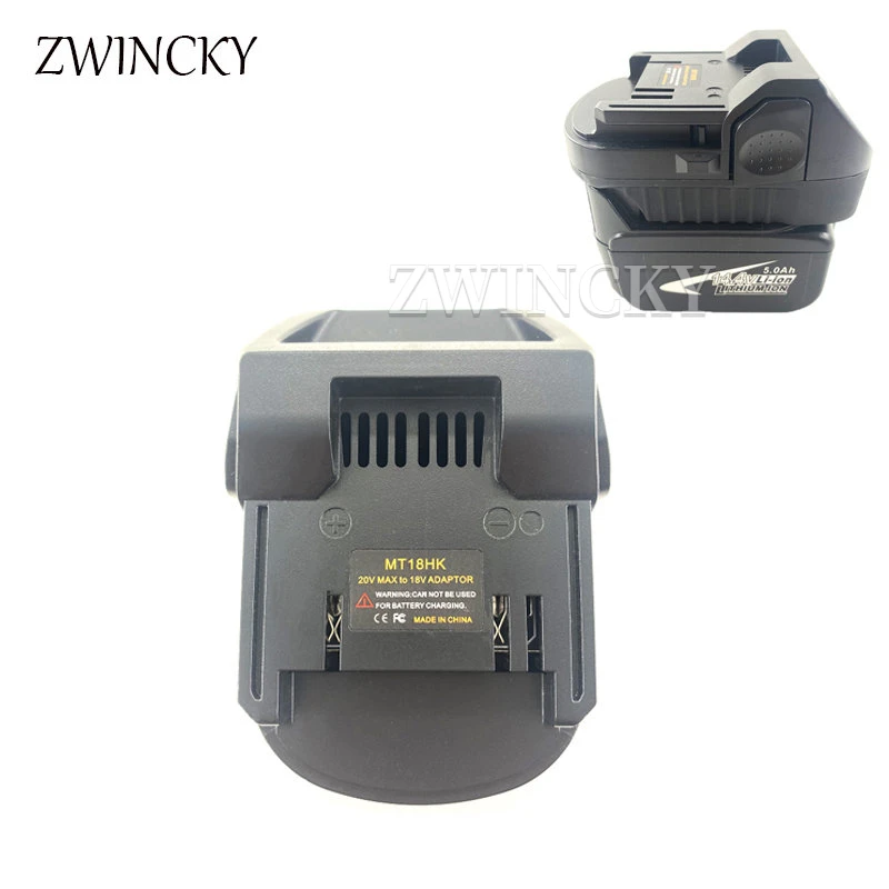 

Адаптер батареи ZWINCKY для литиевой батареи Makita 14,4 В 18 В, конвертер инструментов для литиевой батареи Hitachi/Hikoki 18 В