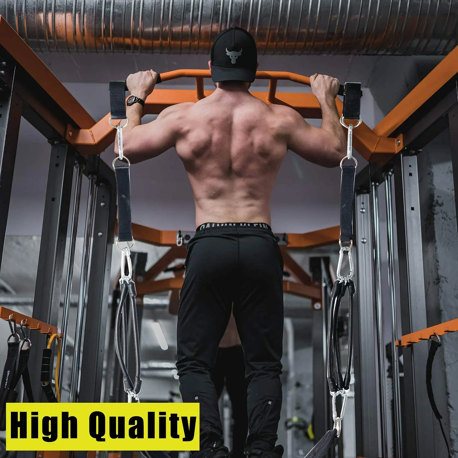 Pull Ups Assistance Bands Set Training Power Fitness Slings Straps For Horizontal Bar Hanging Training Elastic Rope Chin Up