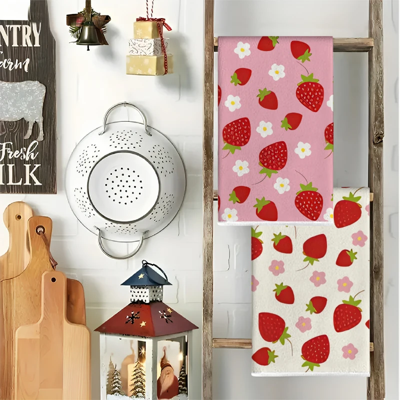2 szt., Różowo-białe ręczniki  – Home Cooking Cookbook recenzja i cena