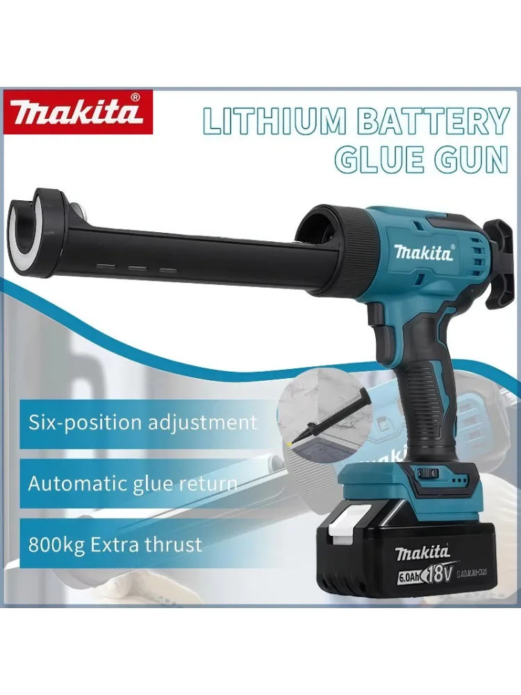 Makita 18V batterij elektrisch glaskitpistool LED 6-speed draadloos siliconen pistool multifunctioneel doe-het-zelf reparatiegereedschap - afbeelding 2