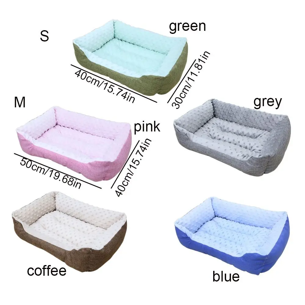 Winter Warm Dog Bed Soft Pet Sofa for Small Medium Large Cats Dogs Plush Dog Nest Mat Pet Sleeping Beds Puppy Kneel Pet Supplies