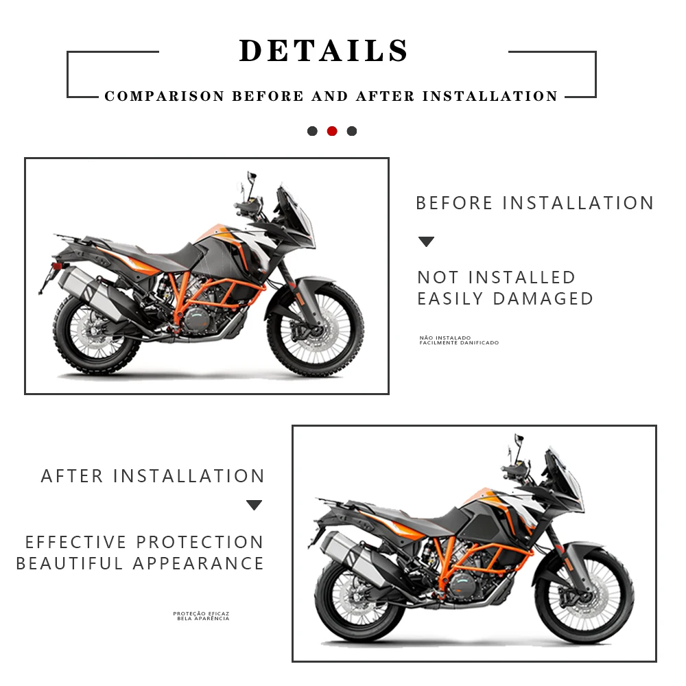 For 1050 1090 1190 1290 Super ADV 2020 Motorcycle side fuel tank pad Tank Pads Protector Stickers Knee Grip Traction Pad