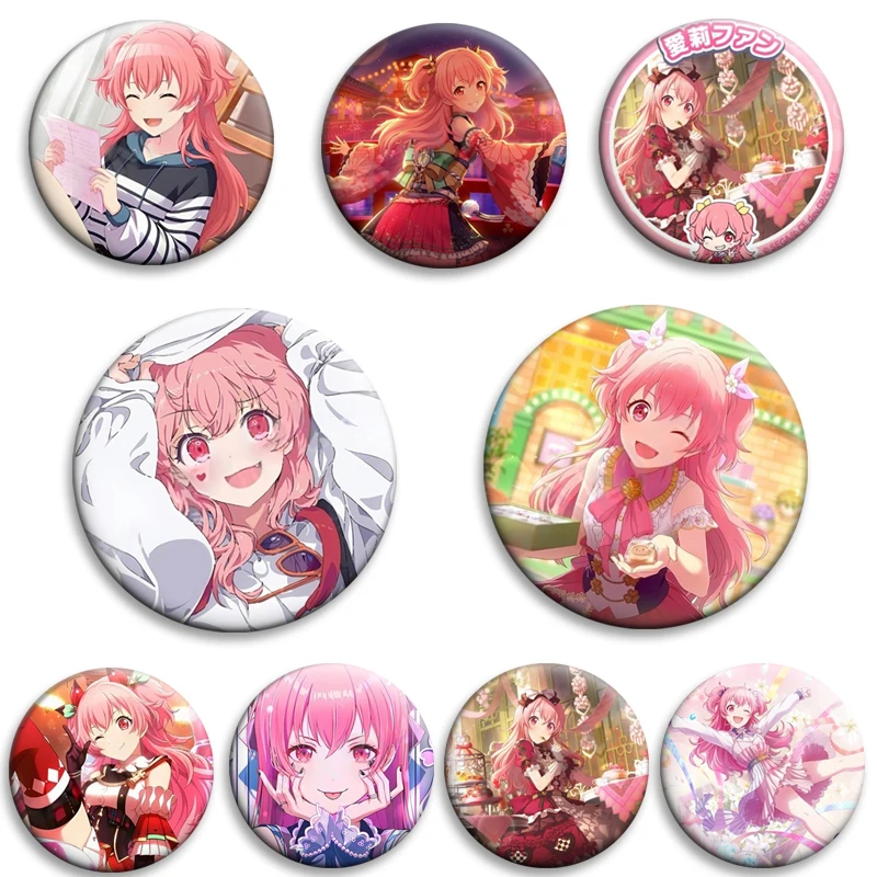

Anime MORE MORE JUMP! Momoi Airi PJSK Soft Button Pins Creative Brooch Metal Badge for Bag Clothes Decor Jewelry Accessories