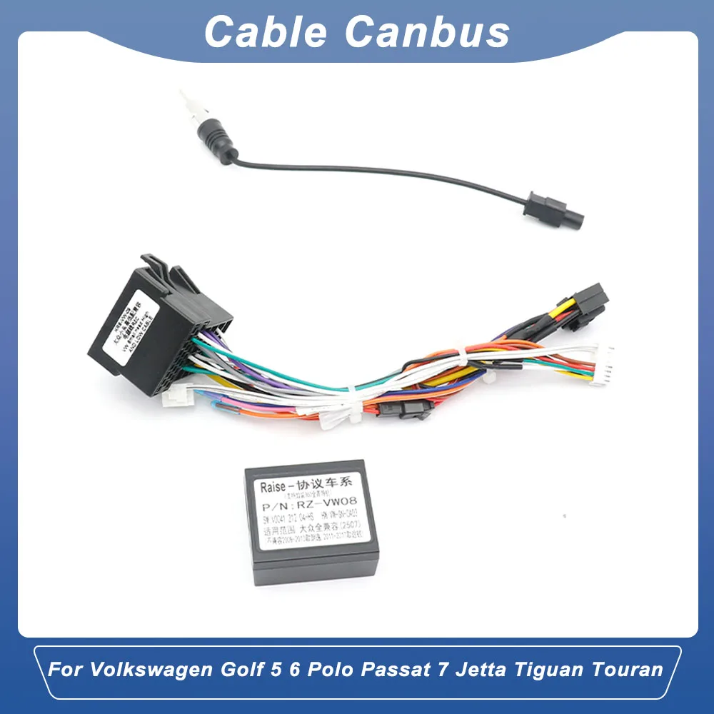 2 Din Car Android Radio Players GPS DVD Raise Canbus Box for Volkswagen Golf 5 6 Polo Passat 7 Jetta Tiguan Touran