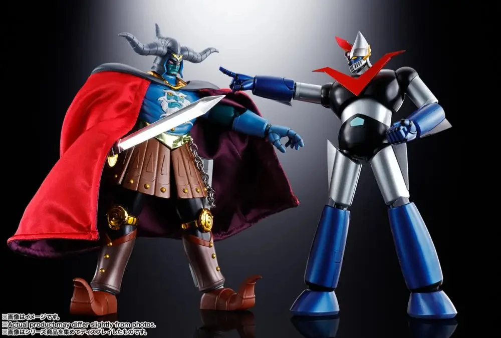 In Stock Original BANDAI SOUL OF CHOGOKIN Mazinger Z vs Dark General GX-110 Ankoku Daishogun Figure Action Anime Model Boxed Toy view 5