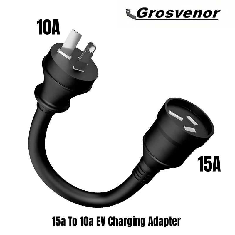 

Адаптер для зарядки электромобилей от 15 до 10 А, кабель 20 см, портативный адаптер для зарядного устройства электромобилей, вилка AU для аксессуаров для электромобилей