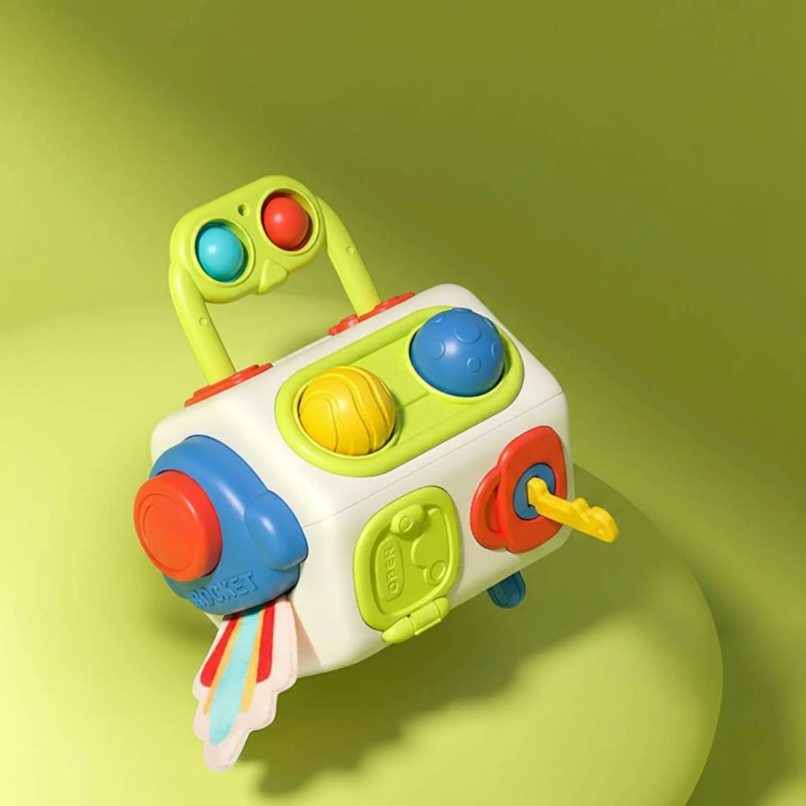 子供中心学習キューブ-早期教育用マルチアクティビティ-ビジーボックス-子供用アクティビティセンター-おもちゃ-手と視覚の協調性を養う
