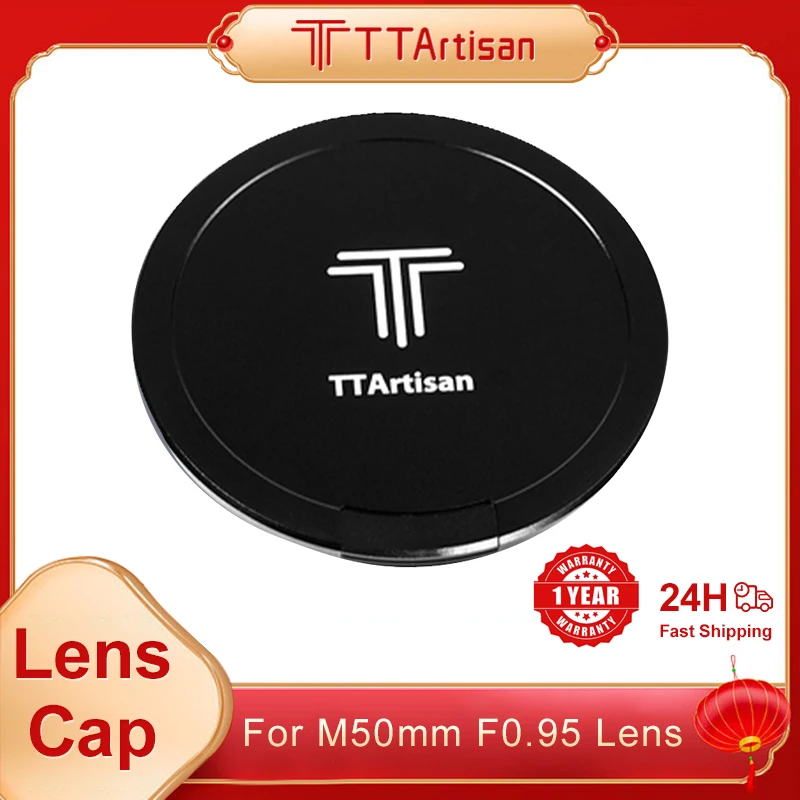 ฝาปิดเลนส์โลหะแบบ Tartisan ที่ออกแบบมาสำหรับเลนส์ F0.95 50มม. ฝาครอบเลนส์แบบดั้งเดิมฝาหน้า67มม. สีดำ