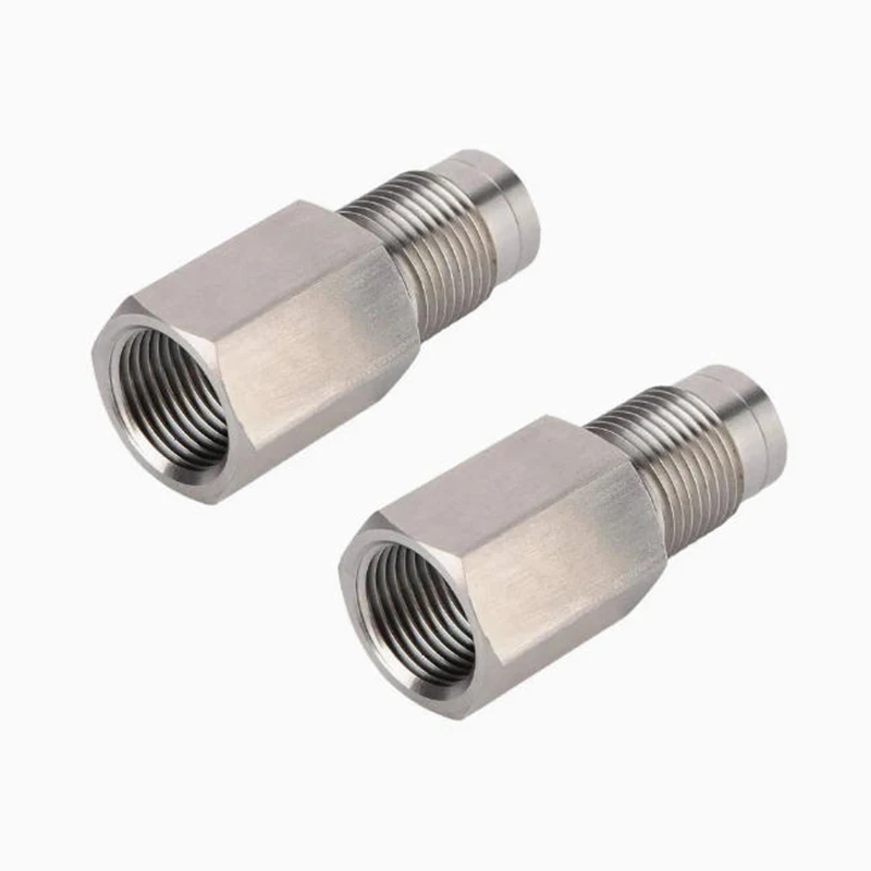 

Factory Custom Automatic Lathe 5 Axis Cnc Machine Stainless Steel Hexagonal Threaded Adapter
