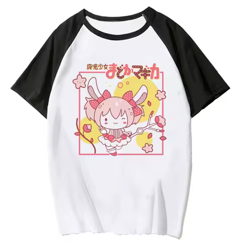 Puella Magi Madoka Magica t shirt women manga summer top girl comic harajuku clothing