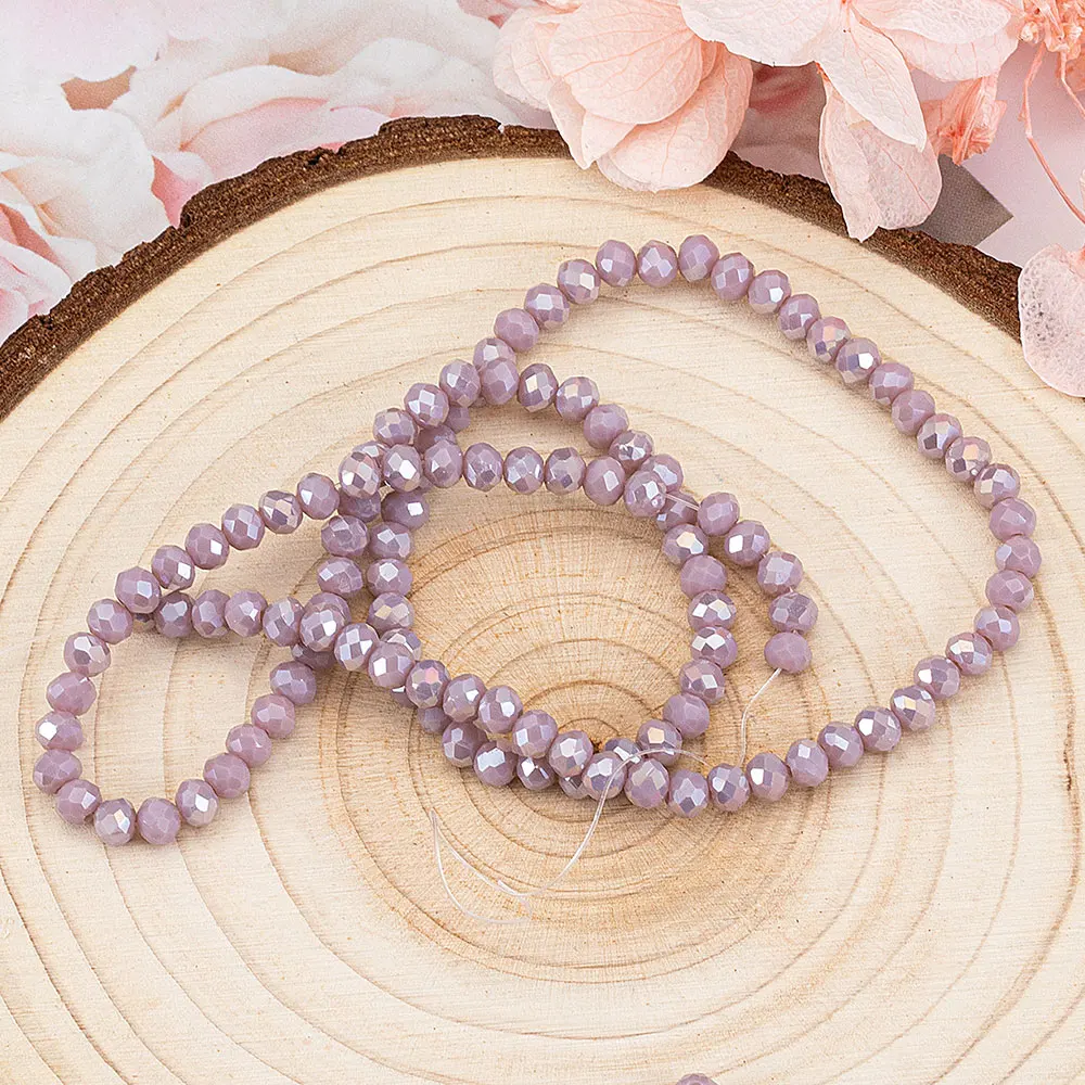 120 stücke/Los 3,6mm Kristallglas Rondelle Perlen Österreich facettierte runde lose Abstands perlen für DIY Schmuck Herstellung Armband Halskette – Detail 6