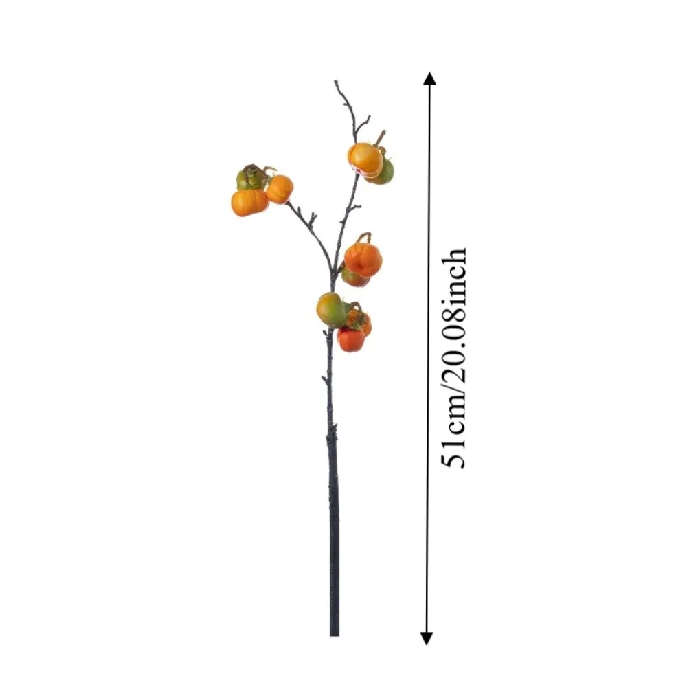 Realistic Artificial Pumpkin Branches Handmade Elegant Simulation Pumpkin Foam Flower Arrangement Fake Plants Home Decor - view 6