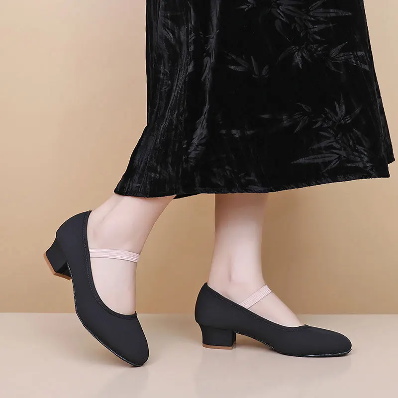Ballet Shoes for Dance Shoes for Woman Dancing Slippers Gymnastics Shoes Character Teacher Shoe High Heel Dancing Shoe