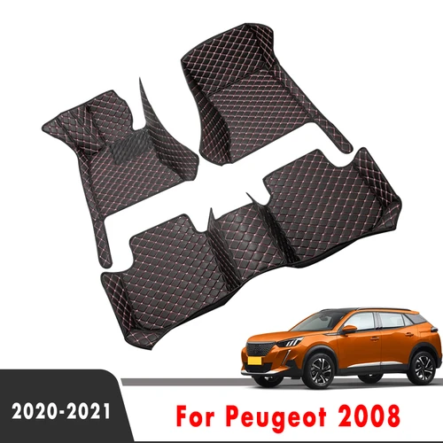 Imagen 1 del producto Alfombrillas para el suelo del coche, alfombras para maletero para Peugeot 2008 2020 2021 2022 2023 2024 2025, accesorios para los pies, Interior, impermeable, para automóvil