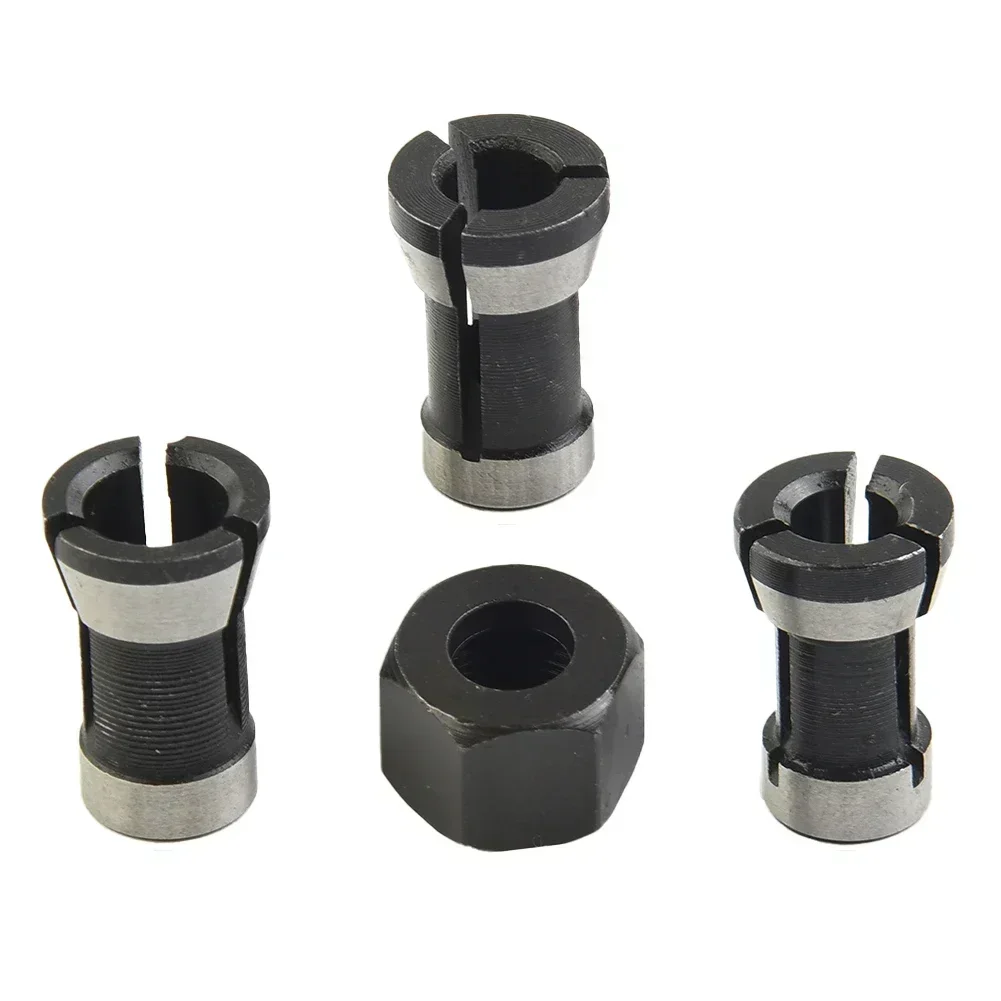 

Electric Router Woodworking Cutter 6/6.35/8mm Collet Carbon Steel Chuck Accessories M15 Screw Nut Milling Cutter