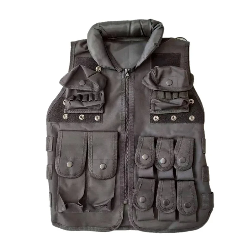 Imagem -02 - Swat Tactical Combat Vest para Crianças e Adultos Treinamento de Jogo ao ar Livre Equipamento de Proteção Vestuário Infantil Uniforme cs