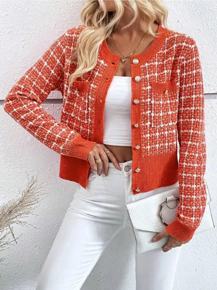 معطف كارديجان نسائي غير رسمي جديد للخريف ، تريكو نسائي ، ملابس عتيقة ، ملابس شوجو ، سترة نسائية ، ملابس الشارع