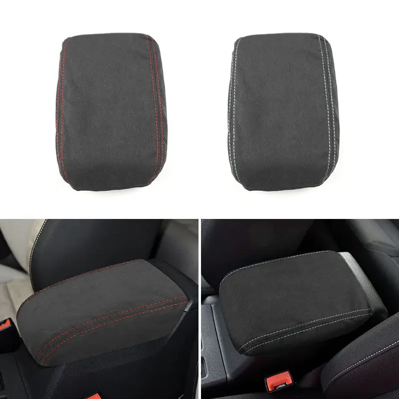 Center Armrest Cover For VW Golf 7 MK7 2014 2015 2016 2017 2018 2019 Car Suede Leather Center Control Armrest Box Cover Trim